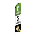 Buy Here Pay Here Flex Banner EVO Flag Single Sided Print