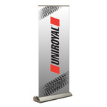Uniroyal Printed Retractable Banner Stand, Premium - 33" x 80" Fabric