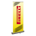 Pirelli Printed Retractable Banner Stand, Roll Star Standard - 33" x 80" Vinyl