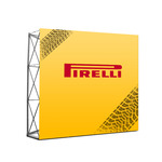 Pirelli Printed Accordian BackWall - 08' x 08'