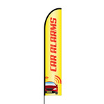 Car Alarms Flex Banner EVO Flag Single Sided Print