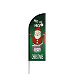 Merry Christmas Flex Banner Flag - 11ft