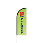 No Down Payment Flex Banner Flag - 11ft