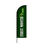 First Month Free Flex Banner Flag - 14 (Single Sided)