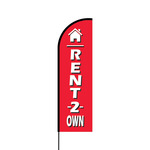Rent to Own Flex Banner Flag - 14 (Single Sided)