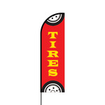Tires Flex Banner Flag - 14 (Single Sided)