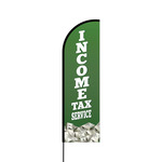 Income Tax Service Flex Banner Flag - 14 (Single Sided)