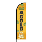 Cash 4 Gold Flex Banner Flag - 16ft (Single Sided)