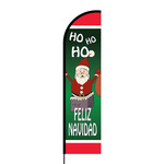 Feliz Navidad Flex Banner Flag - 16ft (Single Sided)