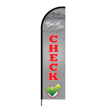 Smog Check Flex Banner Flag - 16ft (Single Sided)