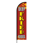 Deep Fried Foods Flex Banner Flag - 16ft (Single Sided)