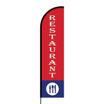 Restaurant Flex Banner Flag - 16ft (Single Sided)