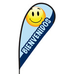 Bienvenidos Flex Blade Flag - 09' Single Sided