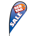 Red Tag Sale Flex Blade Flag - 09' Single Sided