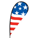 American Flex Blade Flag - 09' Single Sided