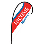 Income Tax Service Flex Blade Flag - 09' Single Sided