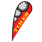 Tires Flex Blade Flag - 12'