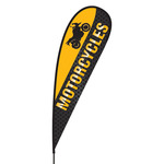 Motorcycles Flex Blade Flag - 15'