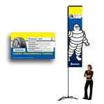 Outdoor Kit 3 - 13ft Contour Flag/3 x 5 Vinyl Banner