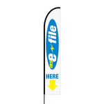Tax Promo Flex Banner EVO Flag Single Sided Print